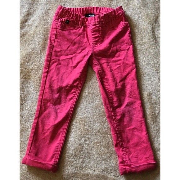 Jordache Crop Jeggings Girls Size S 6 6X Coral Capri Cropped Jeans Pants Bottoms - Picture 2 of 6